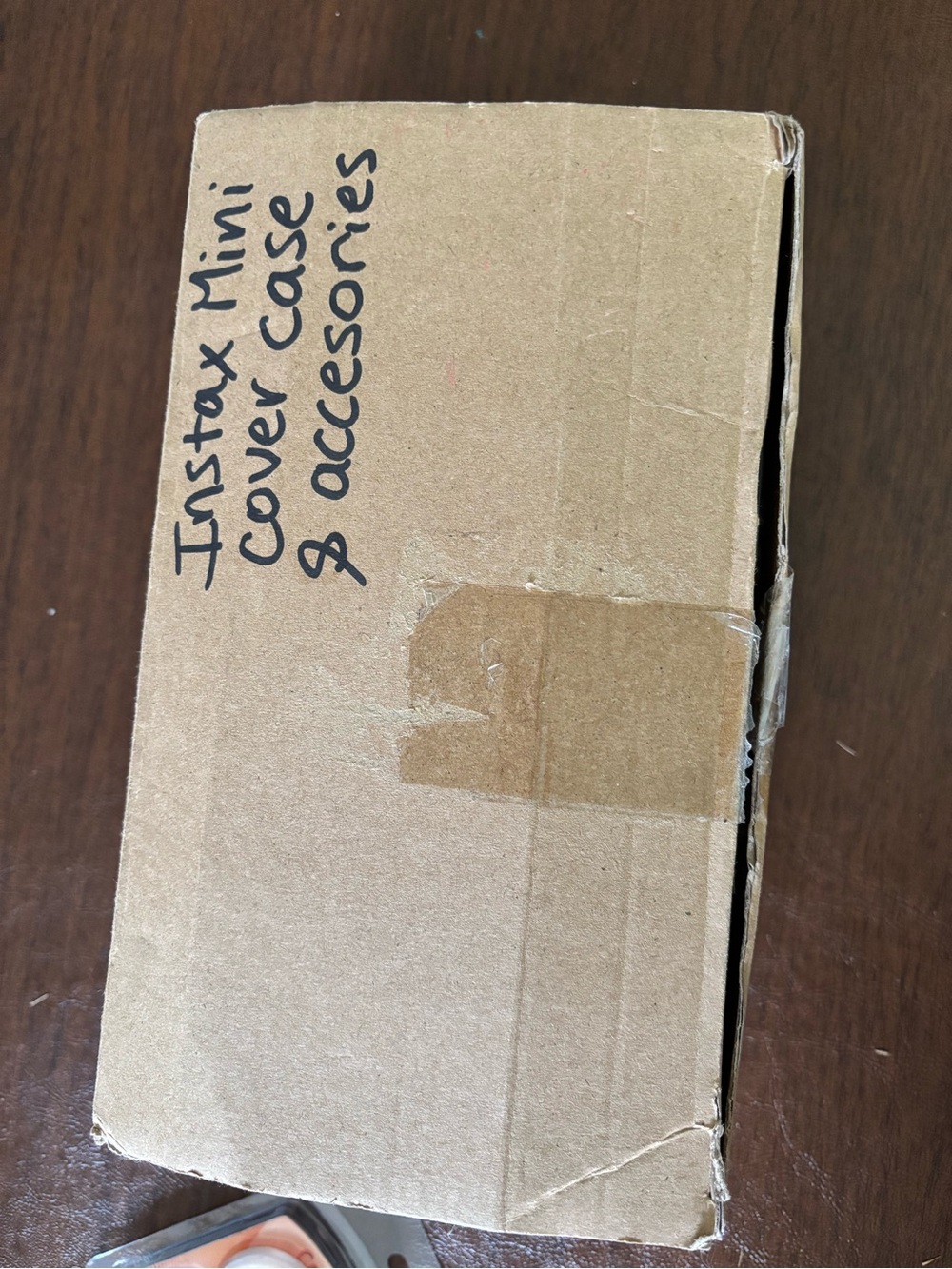 Instax Brown Cardboard Box for Mini Cover Case & Accessories